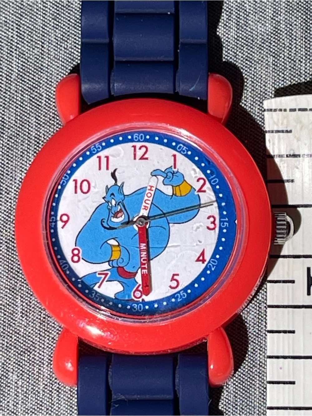 Disney Ewatchfactory Aladdin Genie Time Teacher Watch Needs Battery W Plastic